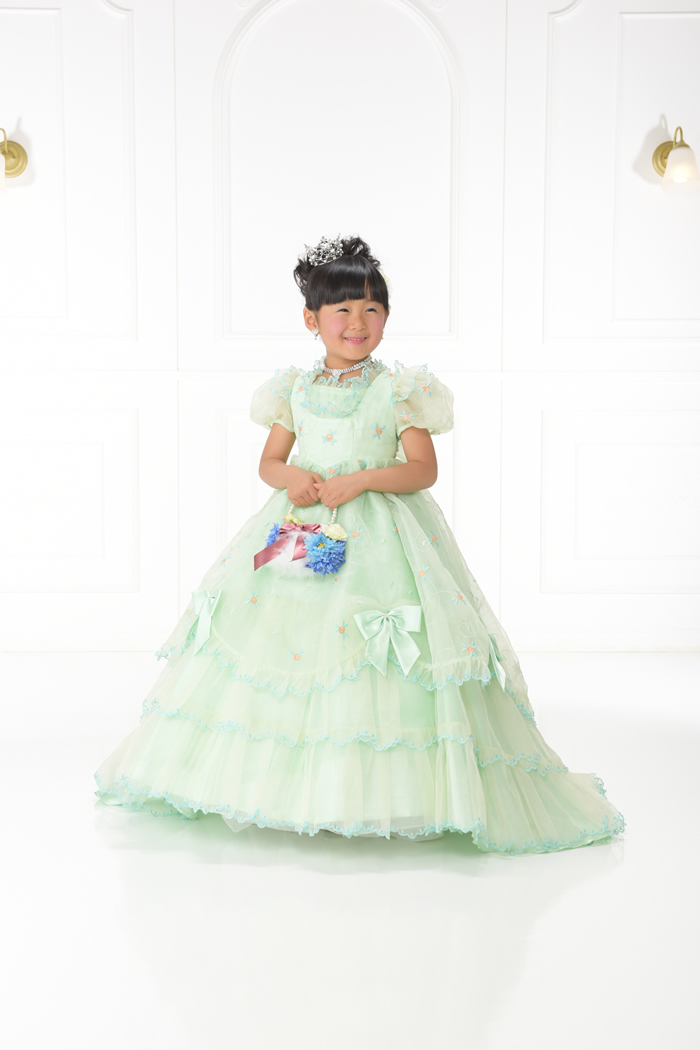 七五三5歳女の子No.17 size100-グリーン