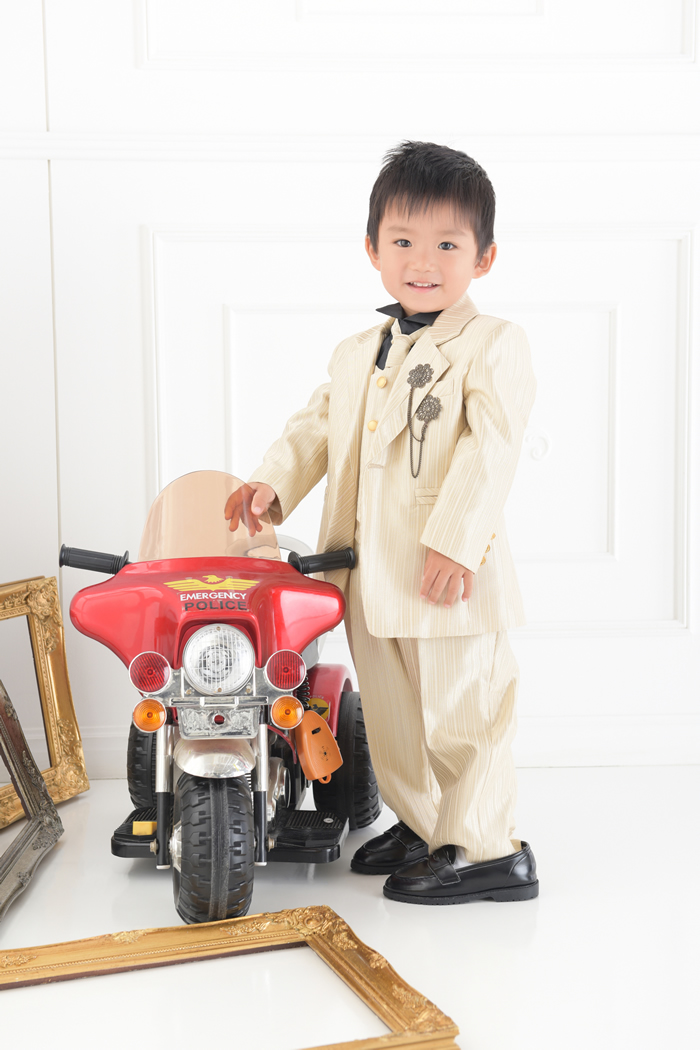 七五三3歳男の子No.13 size100-ゴールド