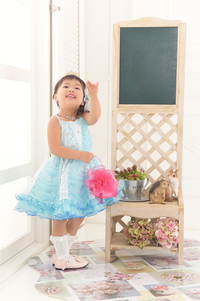 七五三3歳女の子No.7 size100-ブルー