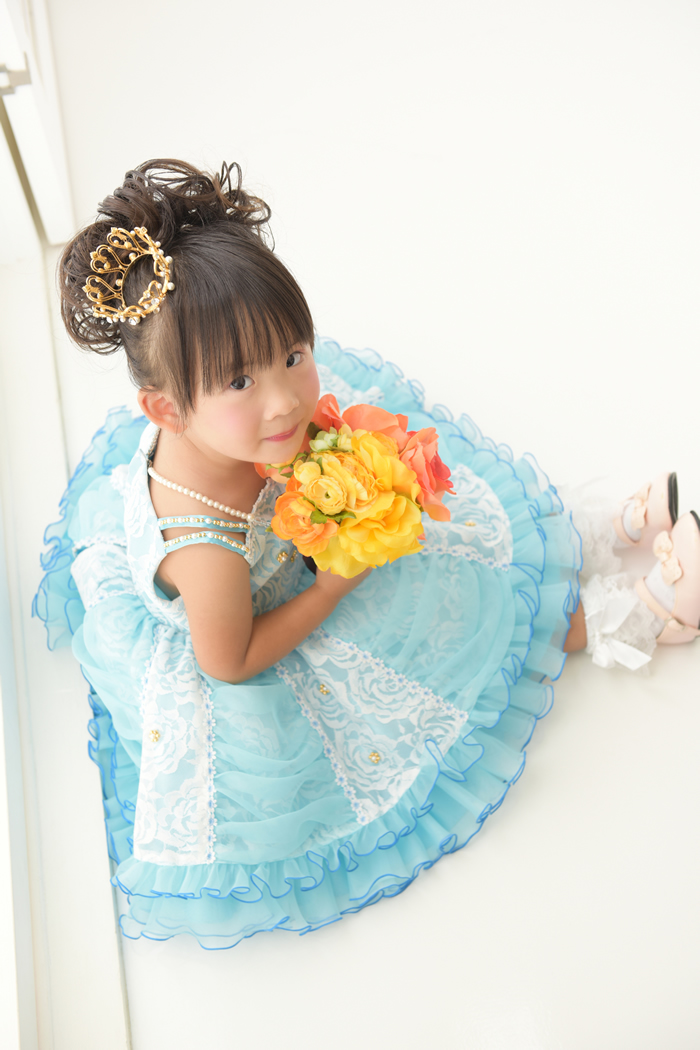 七五三3歳女の子No.7 size100-ブルー