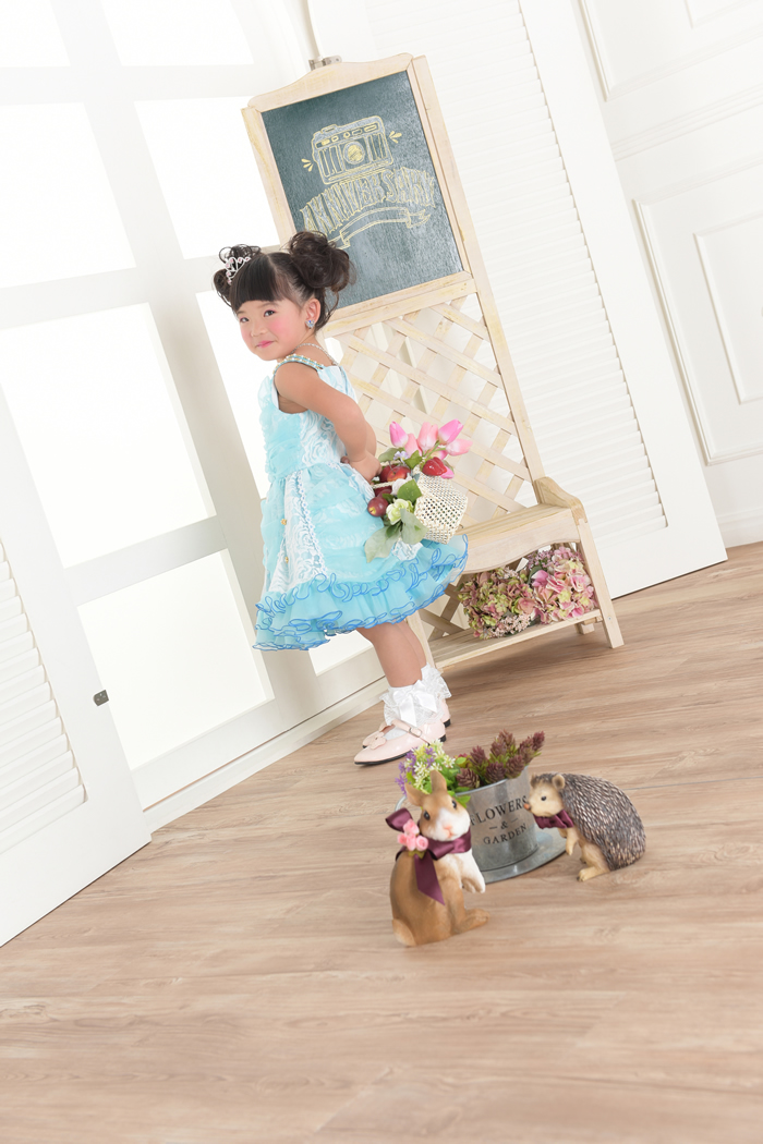 七五三3歳女の子No.7 size100-ブルー