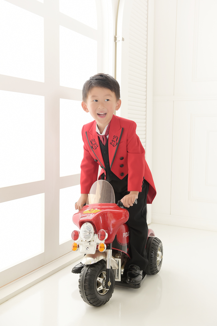 七五三5歳男の子No.12 size100-赤