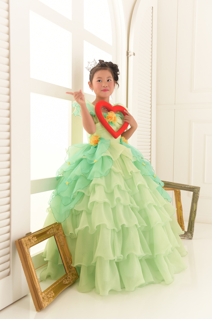 七五三5歳女の子No.5 size110-グリーン