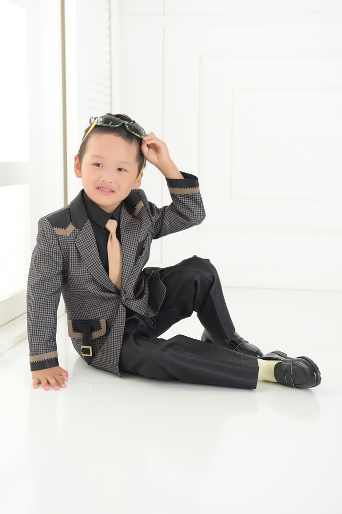 七五三5歳男の子No.15 size110-チャコール