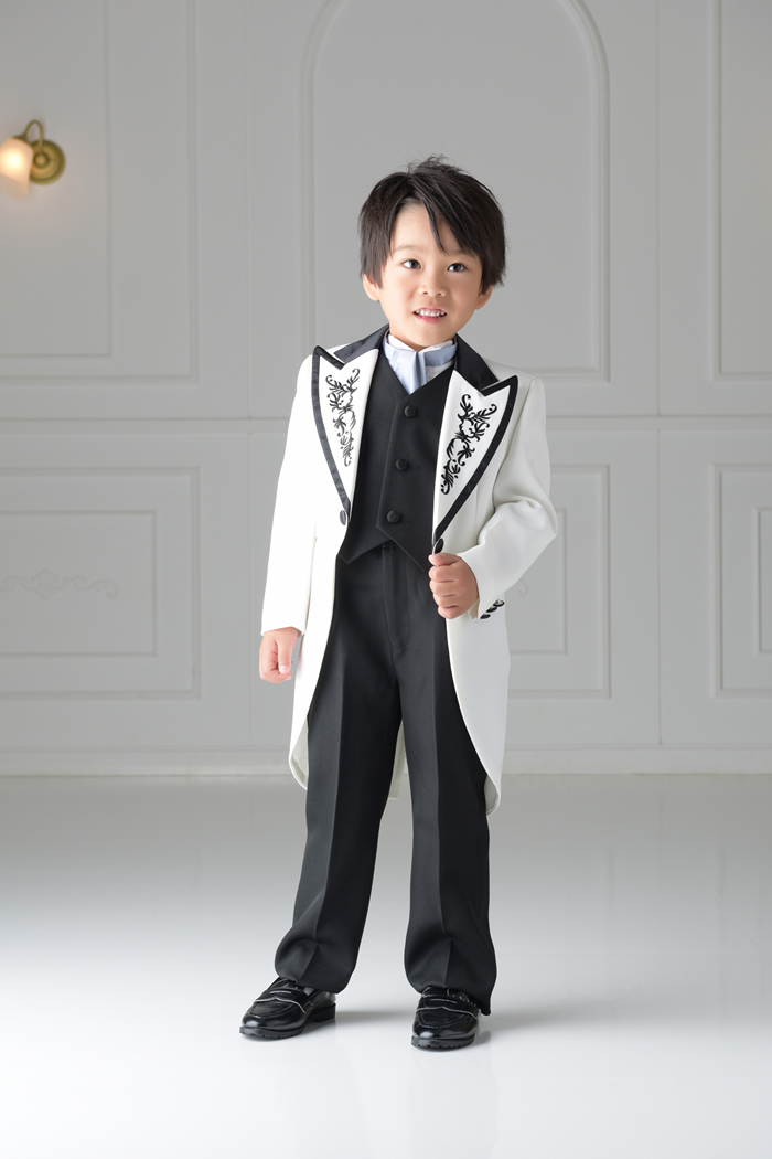 七五三5歳男の子No.2 size110-白