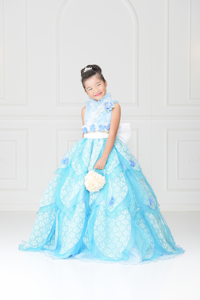 七五三7歳女の子No.15 size120-ブルー