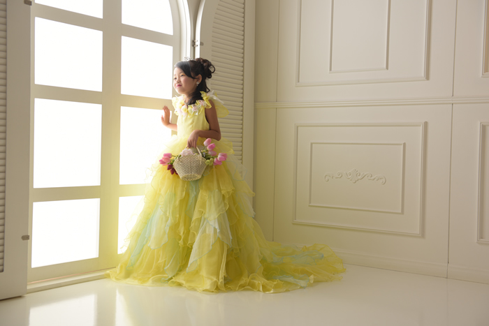 七五三7歳女の子No.16 size120-黄